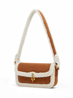 Load image into Gallery viewer, Smting | suede medium flap bag