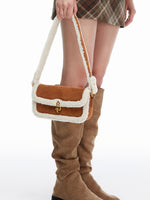 Load image into Gallery viewer, Smting | suede medium flap bag