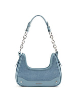 Load image into Gallery viewer, Smting | Small Baguette Bag with Chain and Leather Strap