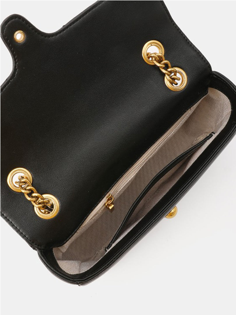 Smting | Quilted Chain Flap Bag