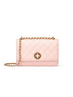 Load image into Gallery viewer, Smting | Four-Leaf Clover Clasp Quilted Golden Chain Bag