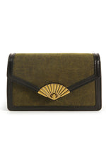 Load image into Gallery viewer, Smting | pearl chain mini flap bag with Folding Fan Lock