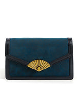 Load image into Gallery viewer, Smting | pearl chain mini flap bag with Folding Fan Lock