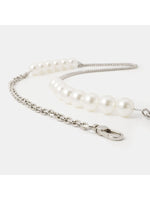 Load image into Gallery viewer, Smting | top handle pearl chain tote bag
