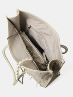 Load image into Gallery viewer, Smting | top handle pearl chain tote bag