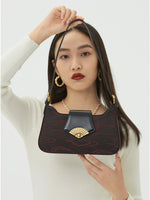 Load image into Gallery viewer, Smting | canvas baguette bag with Fan Lock