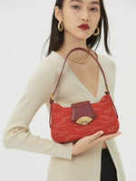 Load image into Gallery viewer, Smting | canvas baguette bag with Fan Lock