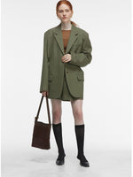 Load image into Gallery viewer, Smting | suede bucket bag with tassel