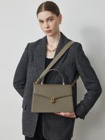 Load image into Gallery viewer, Smting | top handle flap bag with Hulu Lock