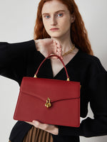 Load image into Gallery viewer, Smting | top handle flap bag with Hulu Lock