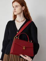 Load image into Gallery viewer, Smting | top handle flap bag with Hulu Lock