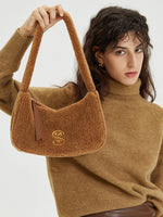 Load image into Gallery viewer, Smting | fluffy hobo bag