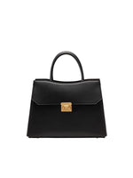 Load image into Gallery viewer, Smting | Medium Cherry Red Leather Handbag with a Faux Flap