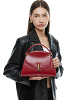 Load image into Gallery viewer, Smting | top handle flap bag with Bamboo Slips Lock