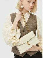 Load image into Gallery viewer, Smting | croc chain flap bag