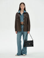 Load image into Gallery viewer, Smting | Bamboo Lock flap bag