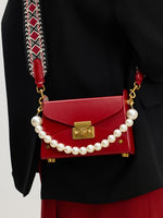 Load image into Gallery viewer, Smting | Pearl Chain Box Bag with Time Lock