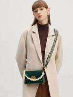 Load image into Gallery viewer, Smting | Pearl Chain Box Bag with Time Lock