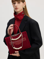 Load image into Gallery viewer, Smting | Fluffy Tote Bag with Top Handle