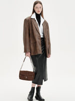 Load image into Gallery viewer, Smting | Nubuck Chain Flap Bag