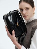 Load image into Gallery viewer, Smting | Flap Bag with Bamboo Lock