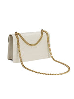 Load image into Gallery viewer, Smting | Chain Flap Crocodile Bag with Hanging Flower Lock