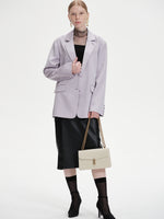 Load image into Gallery viewer, Smting | Chain Flap Crocodile Bag with Hanging Flower Lock