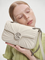 Load image into Gallery viewer, Smting | Leather Chain Flap Crossbody Bag