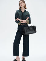 Load image into Gallery viewer, Smting | Leather Hobo Handbag with Zipper