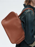 Load image into Gallery viewer, Smting | Leather Hobo Handbag with Zipper