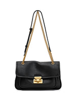 Load image into Gallery viewer, Smting | Leather Chain Flap Bag with Gate Lock