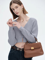 Load image into Gallery viewer, Smting | Women's Leather Flap Handbag