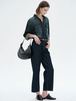 Load image into Gallery viewer, Smting | Half Moon Crossbody Bag with Zipper