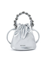 Load image into Gallery viewer, Smting | Leather Bucket Bag Pearl chain
