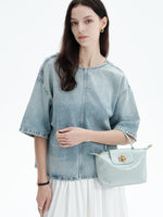 Load image into Gallery viewer, Smting | Zippered Small Tote Bag with Sunflower Lock