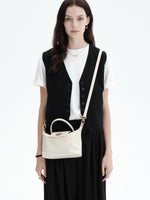 Load image into Gallery viewer, Smting | Zippered Small Tote Bag with Sunflower Lock