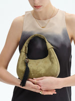 Load image into Gallery viewer, Smting | Half Moon Crossbody Bag with Top Handle