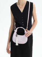 Load image into Gallery viewer, Smting | Half Moon Crossbody Bag with Top Handle