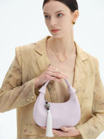 Load image into Gallery viewer, Smting | Half Moon Crossbody Bag with Top Handle