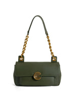 Load image into Gallery viewer, Smting | Medium Flap Bag with Vinyl Record Inspired Snap