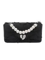Load image into Gallery viewer, Smting | pearl chain heart lock purse
