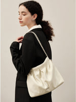 Load image into Gallery viewer, Smting | drawstring chain ruched tote bag