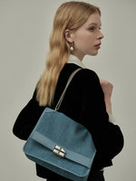 Load image into Gallery viewer, Smting | crossbody canvas flap bag