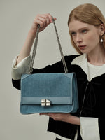 Load image into Gallery viewer, Smting | crossbody canvas flap bag