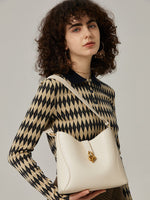 Load image into Gallery viewer, Smting | Leather Medium Bucket Bag