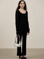 Load image into Gallery viewer, Smting | Small Baguette Bag with Chain and Leather Strap