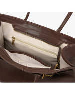 Load image into Gallery viewer, Tote Zippered Leather Bag Smting
