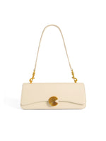 Load image into Gallery viewer, Smting | Small Baguette Bag with Vinyl Record Inspired Snap