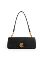 Load image into Gallery viewer, Smting | Small Baguette Bag with Vinyl Record Inspired Snap