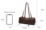 Load image into Gallery viewer, Smting | Large Leather Baguette Bag
